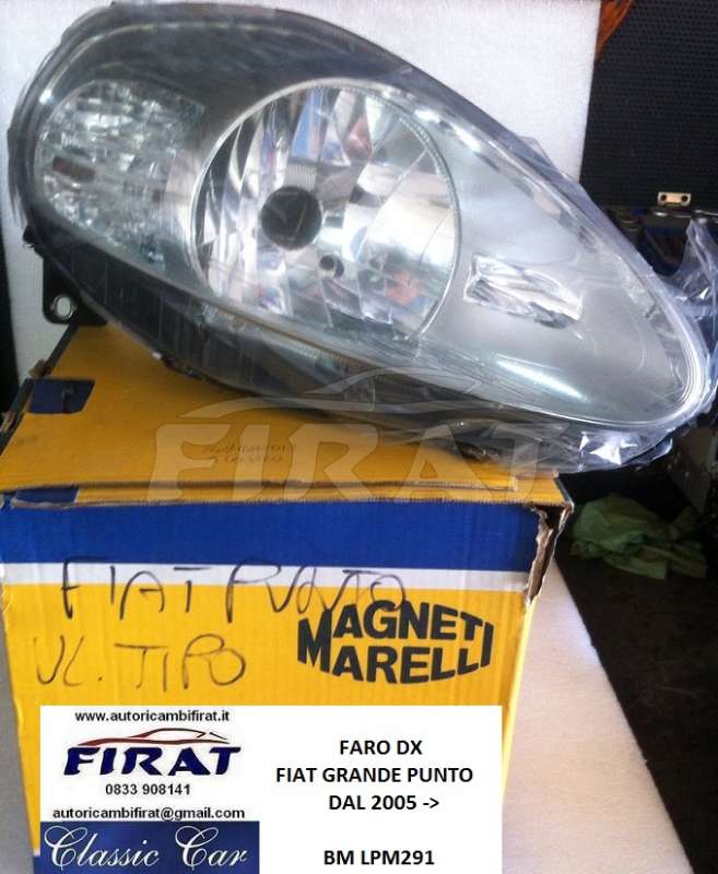 FARO FIAT GRANDE PUNTO DX LPM291